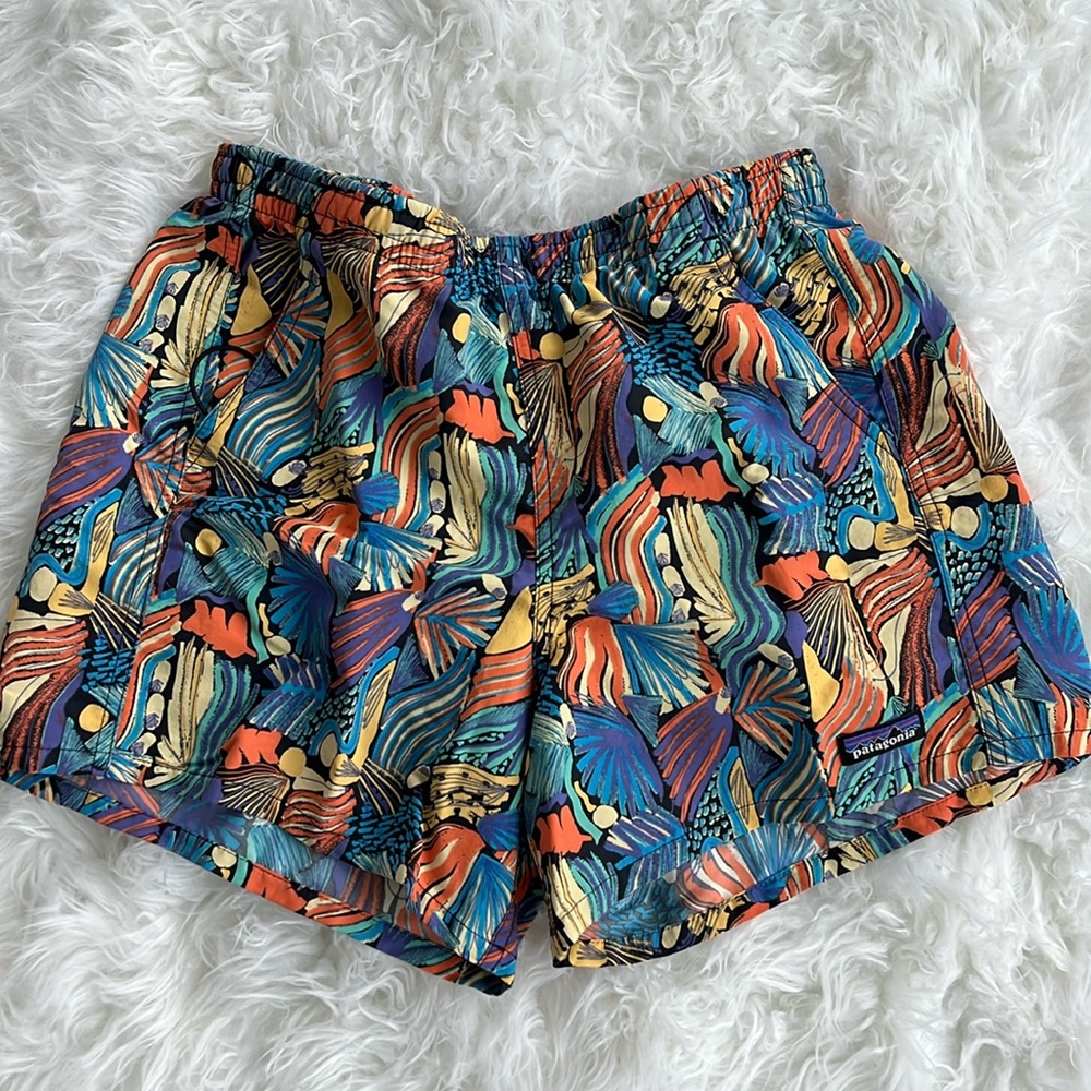 SoldOut Patagonia Women Water Repellent Baggies Blue Shorts, Small